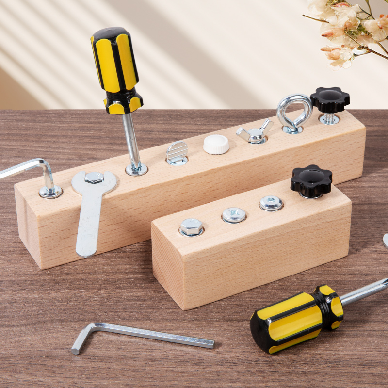 Kids Wooden Screw Nut Disassem - Power Tools Skills ulasan dan harga