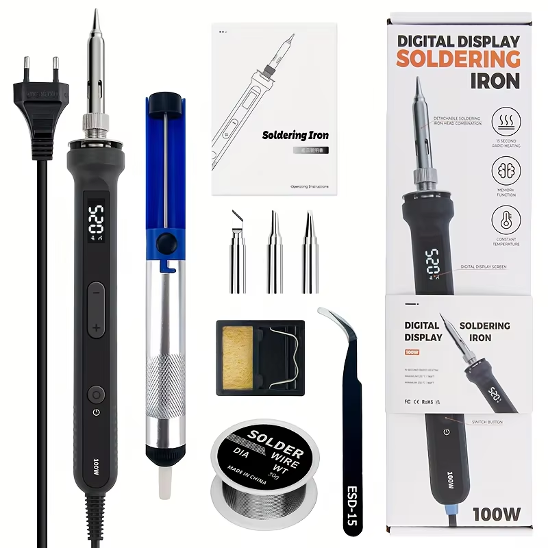 100W Digital Soldering Iron Ki - Power Tools Total ulasan dan harga