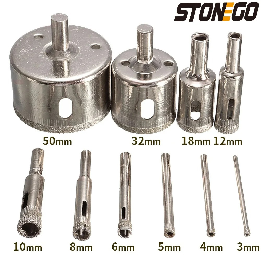 STONEGO 10PCS Diamond Coated H - Tile Cutter Electric ulasan dan harga